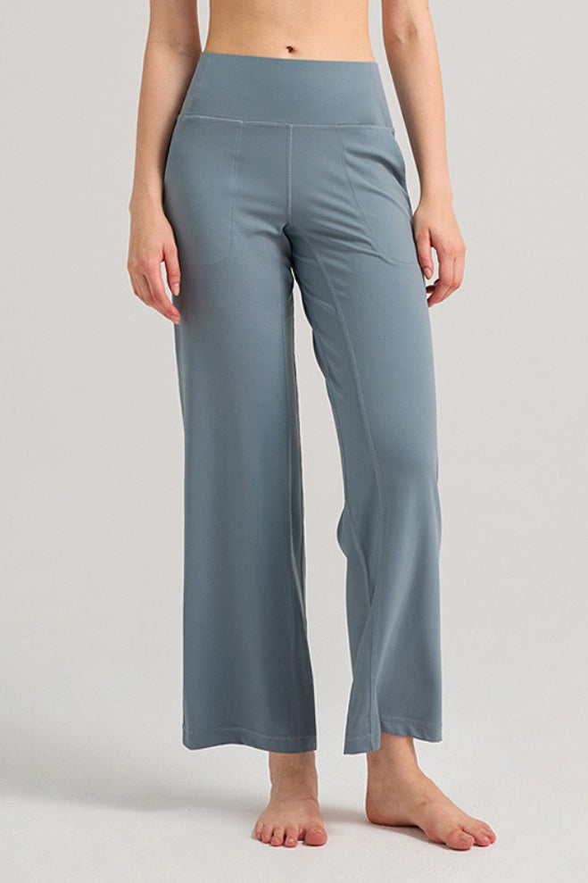 Breathable Straight Leg Loose High Waist Yoga Pants