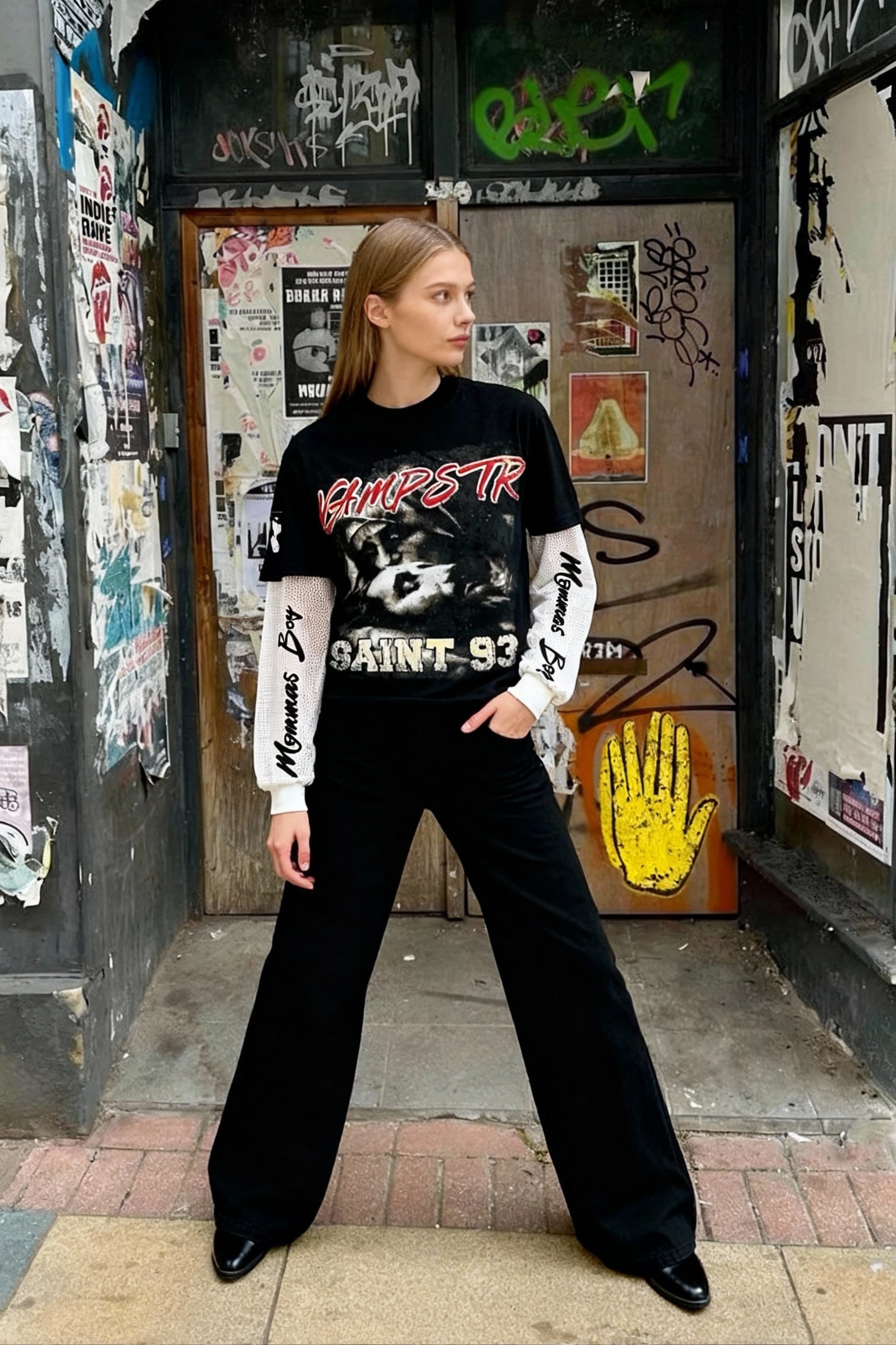 Dark Futuristic Counterfeit 2-Part Hoodie