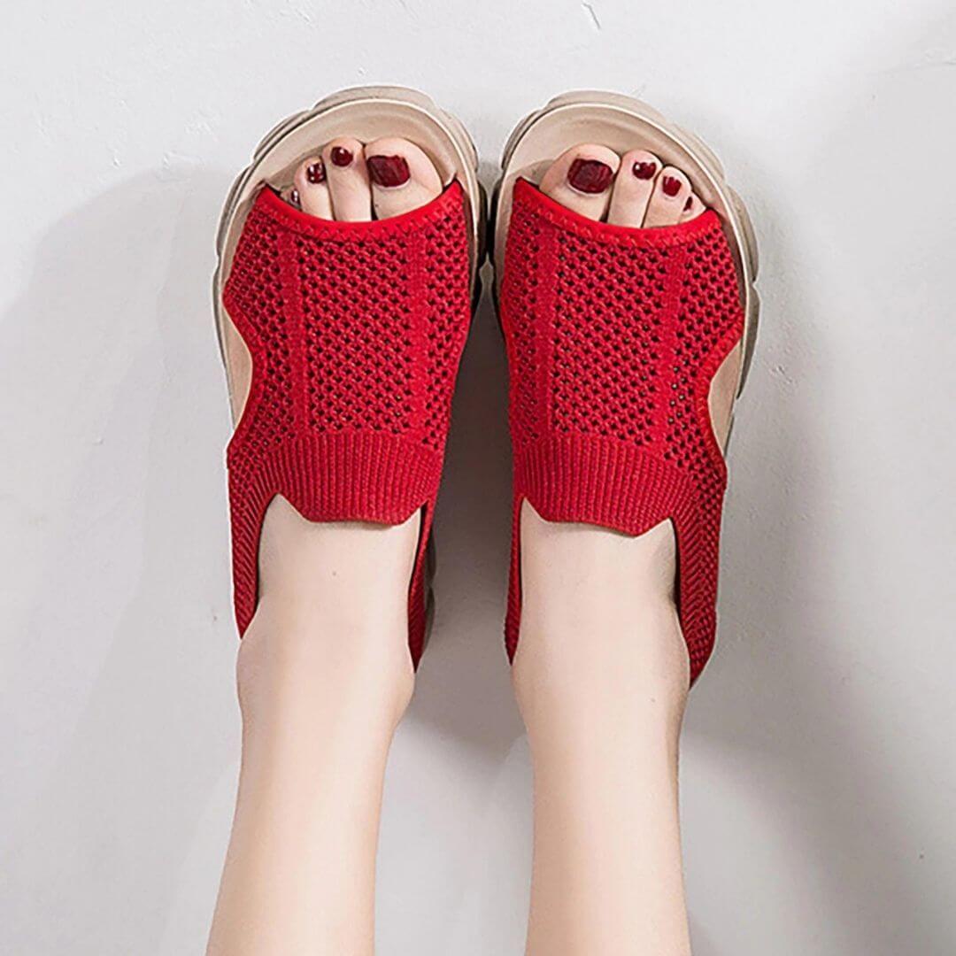 Hollow-out Platform Orthopedic Sandals