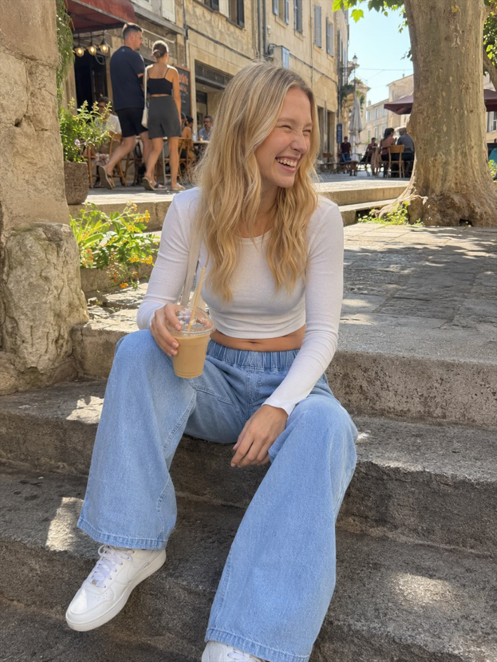 Vintage Elastic High Waist Relaxed Jeans