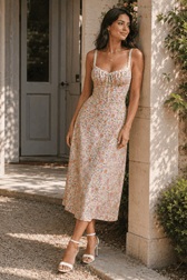 Spaghetti Strap Lace Floral Dress