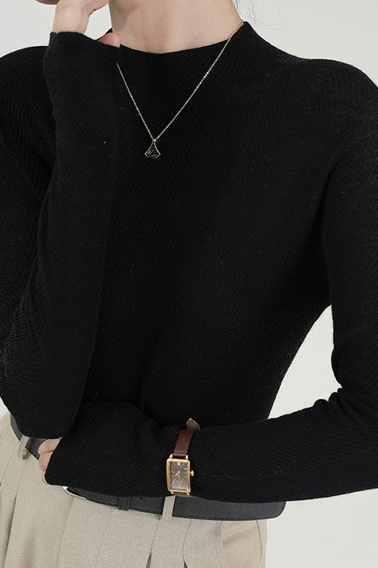 Seamless Fine Gauge Knit Top
