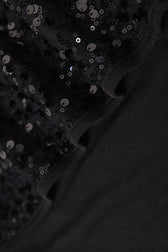 Sequin Strapless High Slit Maxi Dress