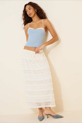 Colorblock Lace Trim Cami Top