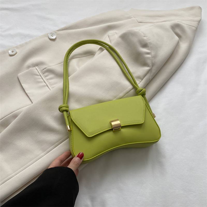 Knotted Strap Flap Shoulder Bag