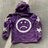 Vintage Patchwork Graphic Print Hoodie