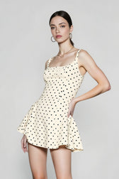 Polka Dot Square Neck Cami Mini Dress
