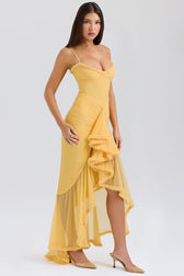 Stretch Mesh V Neck Cami Midi Dress 7