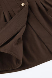 Slim Fit Pleated Blouse