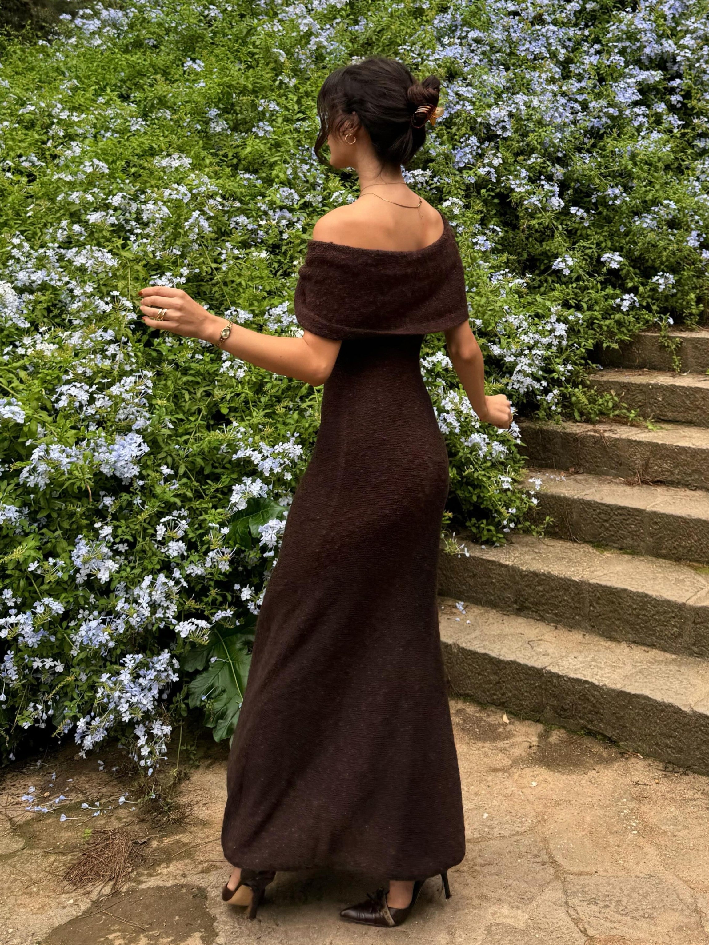 Sexy off-the-Shoulder Slim-Fit Sheath Dress