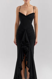 Stretch Mesh V Neck Cami Midi Dress 8