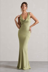 Elegant Satin Mermaid Backless Bodycon Dress 7
