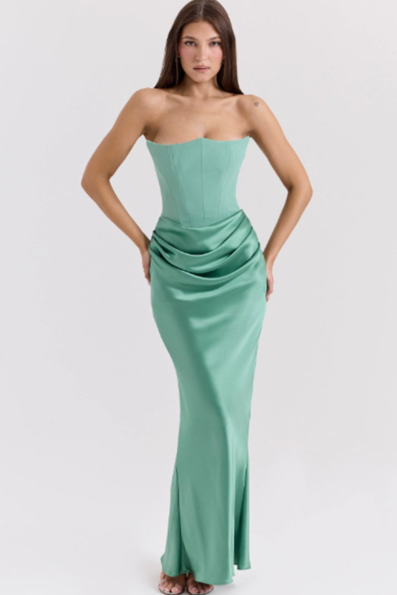 LowBack Strapless Party Dress