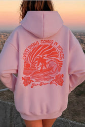 Oversized All Over Print Hoodie