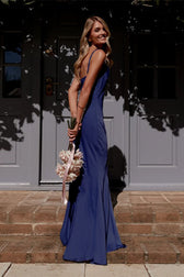 Flirty Satin Backless Party Dress 4