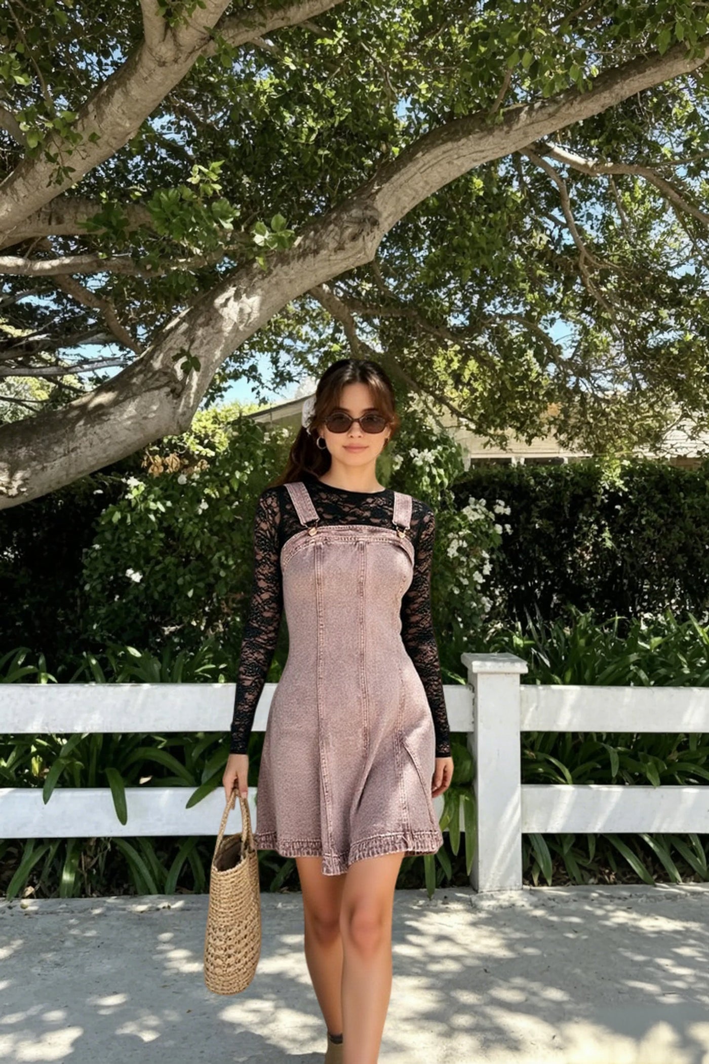 Strappy Slim Fit Denim Dress