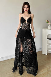 Nibber Sexy Lace Maxi Dress 4