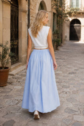 Cotton A-Line Skirt With Pockets