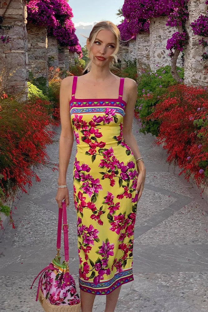 Bodycon Floral Dress