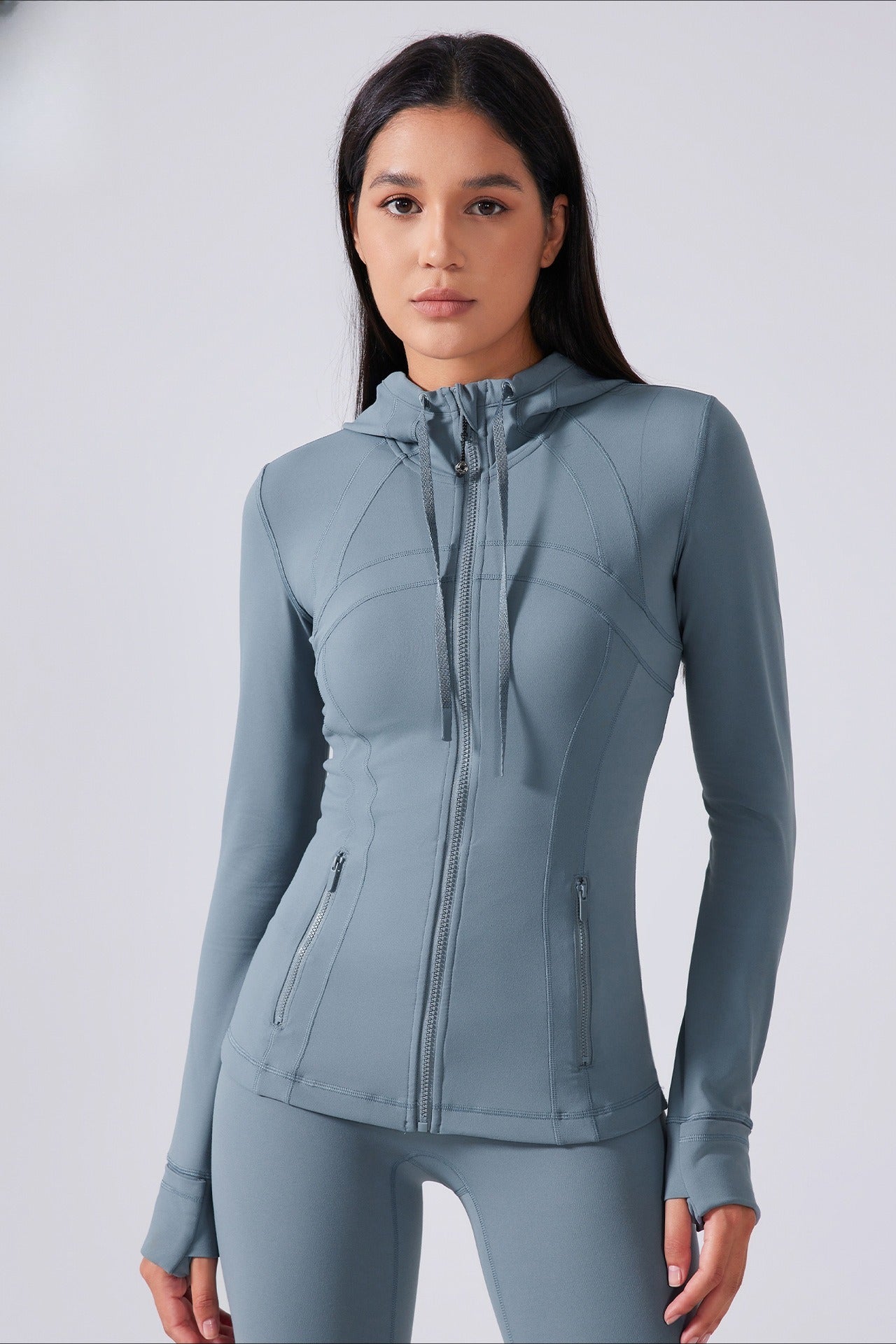 Drawstring Fitted Performance Hoodie