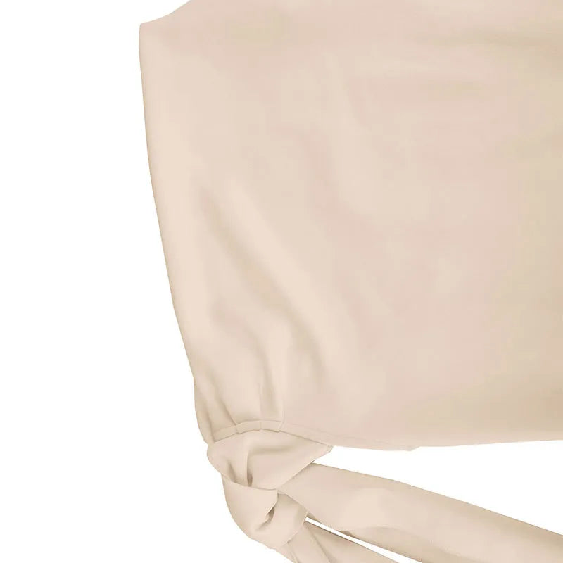 Asymmetric One Shoulder Draped Cape Sleeve A-Line Mini Dress 17