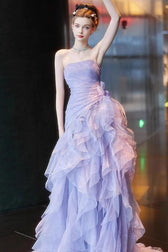 Strapless Tulle Ball Gown Prom Dress