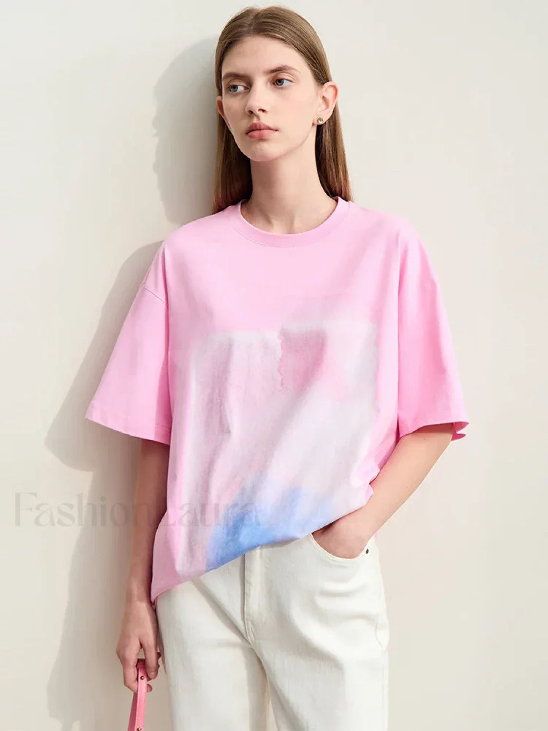 Abstract Print Loose Fit T-Shirt