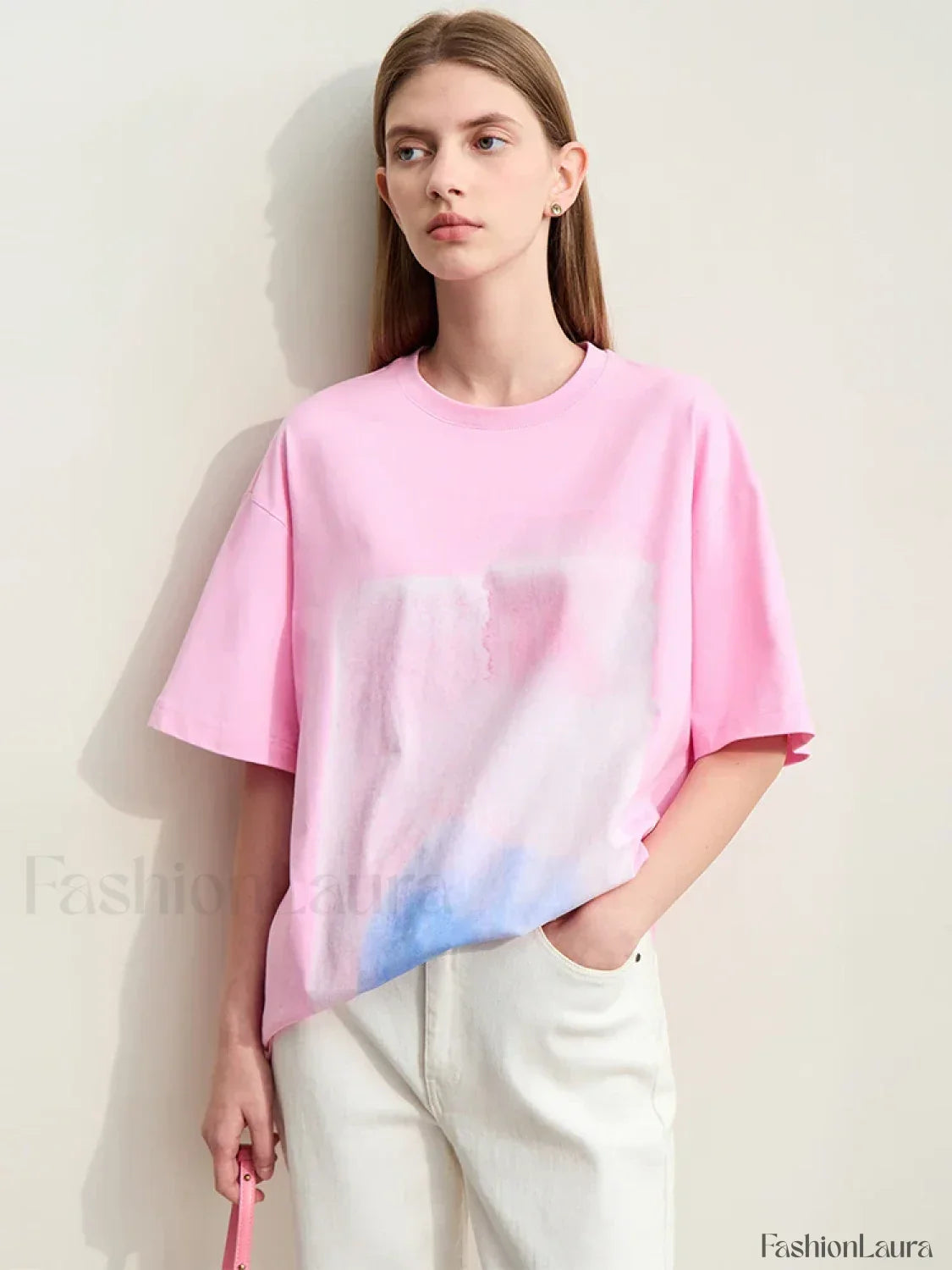 Abstract Print Loose Fit T-Shirt