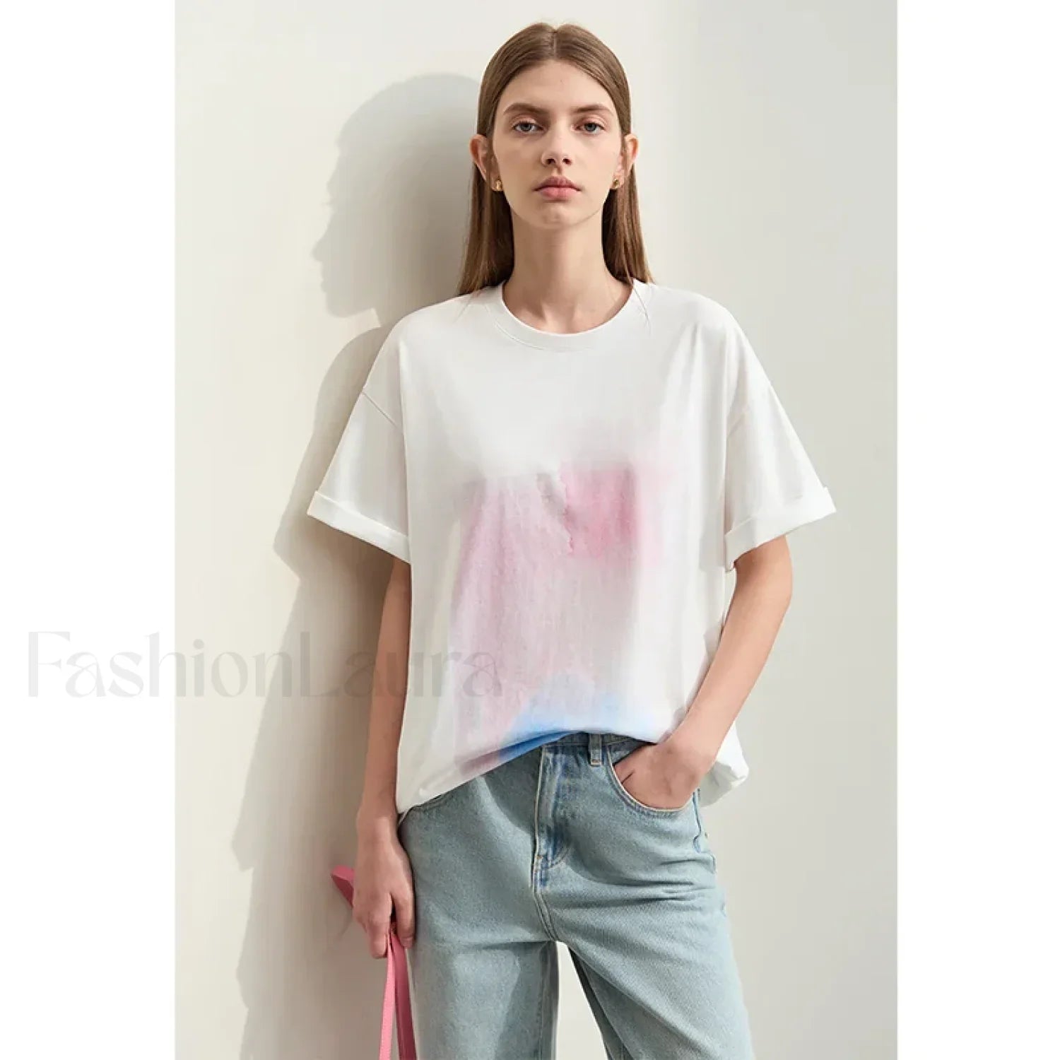 Abstract Print Loose Fit T-Shirt