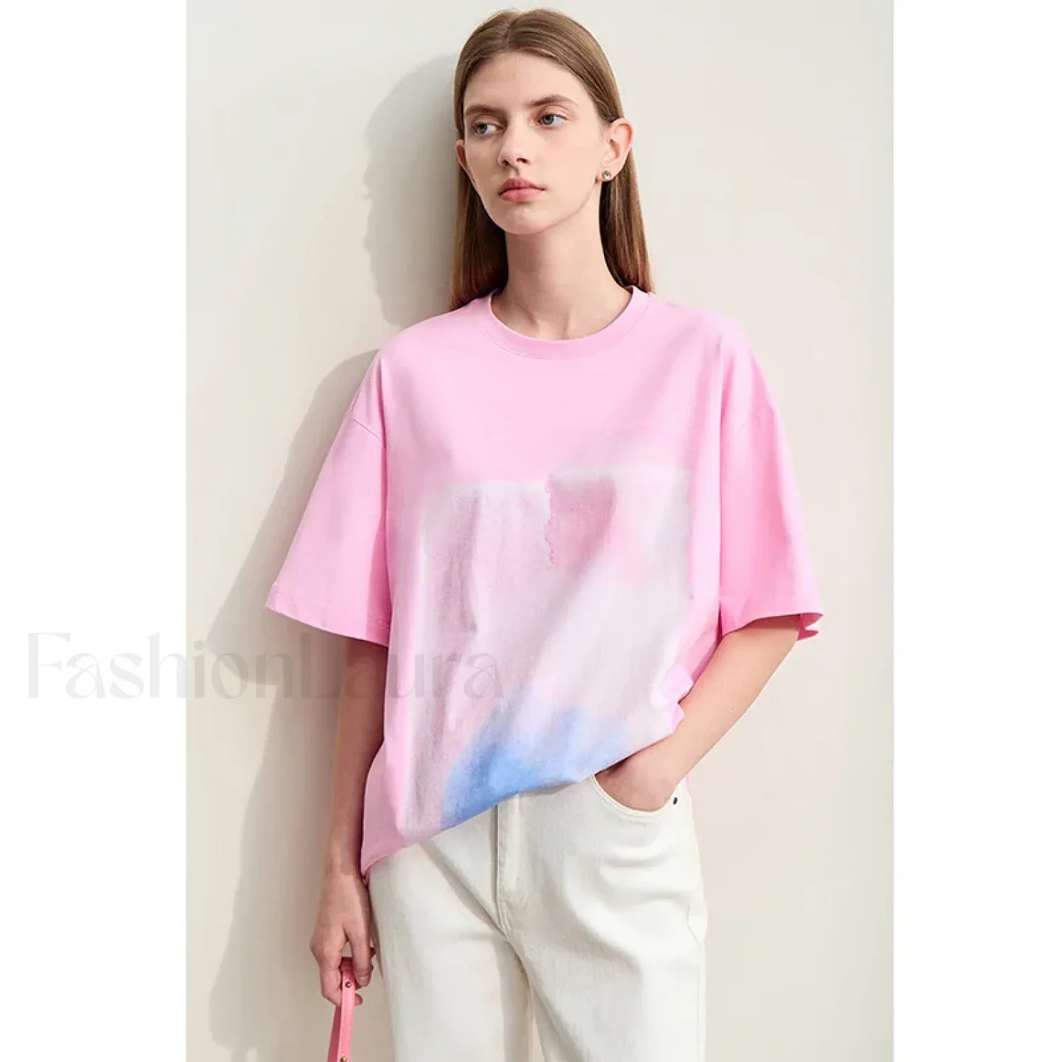 Abstract Print Loose Fit T-Shirt