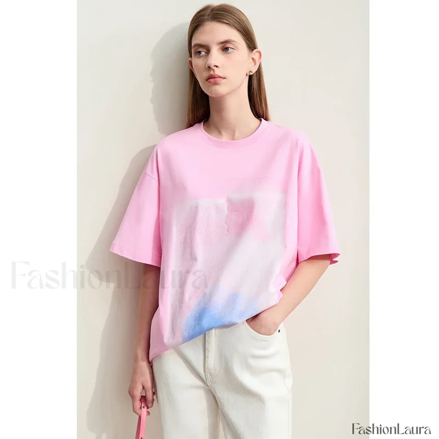 Abstract Print Loose Fit T-Shirt