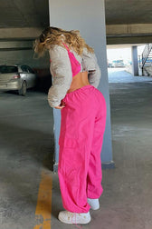 Hip Hop Drawstring Cargo Loose Versatile Pants