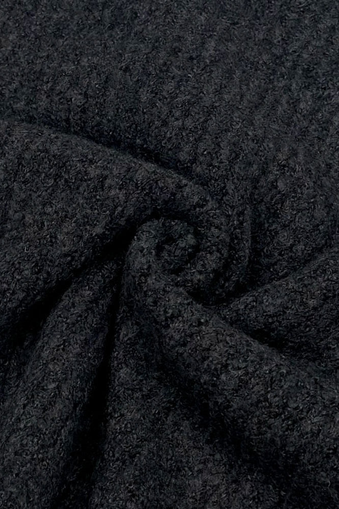 Short Wool Pullover Color Block Sweater