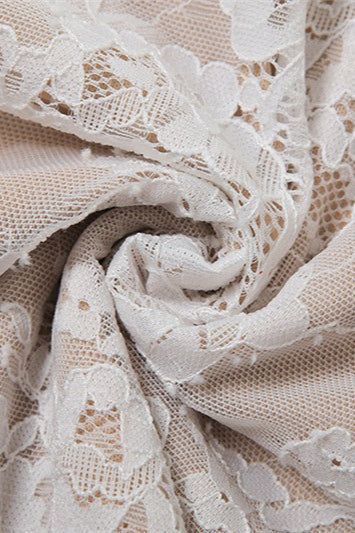 Fish Tail Square Neck Lace Dress 7