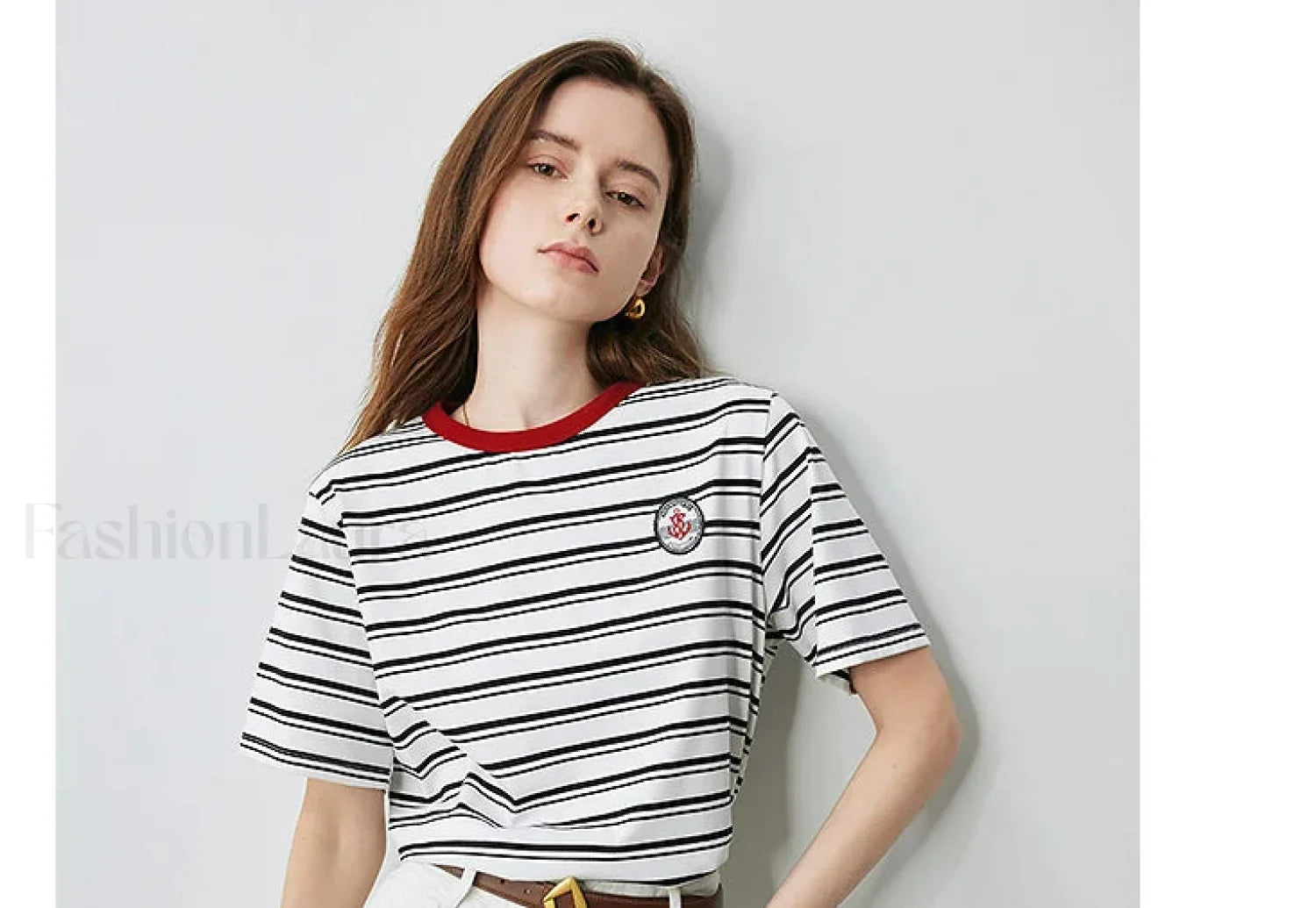 Academy Stripe Round Neck T-Shirt