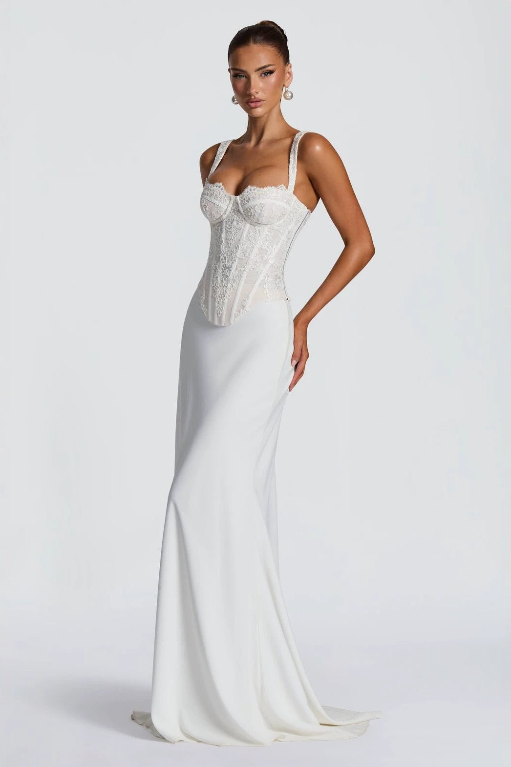 Lace Bodycon Maxi Dress