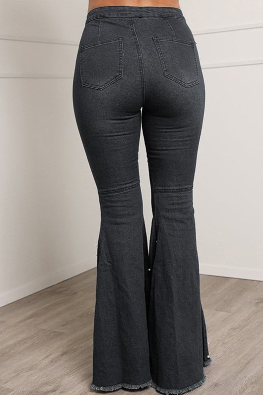 High-Waist Wide-Leg Denim Jeans