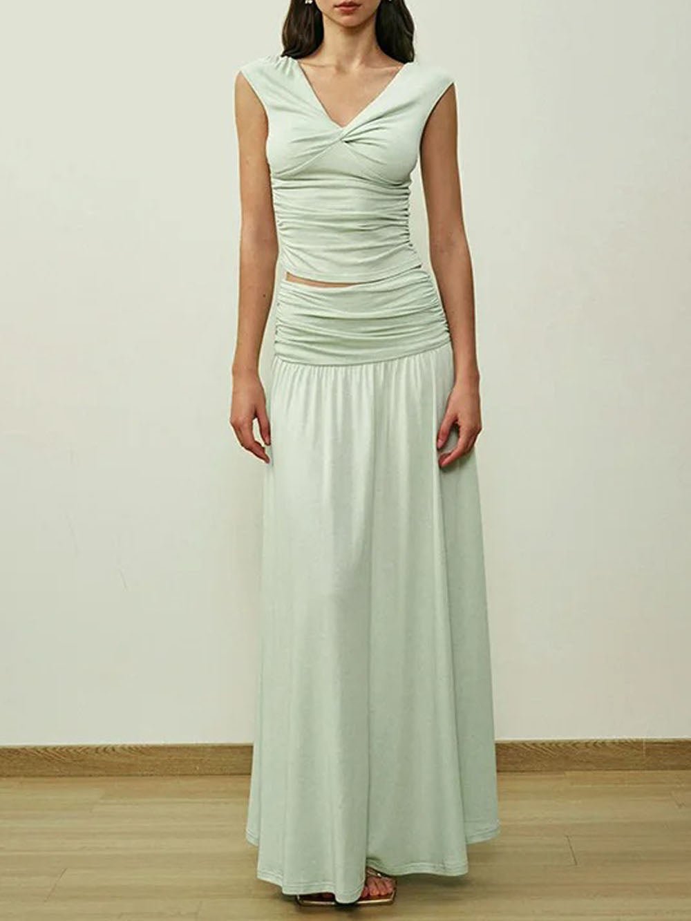 Adelyn Sleeveless Top & Skirt Set