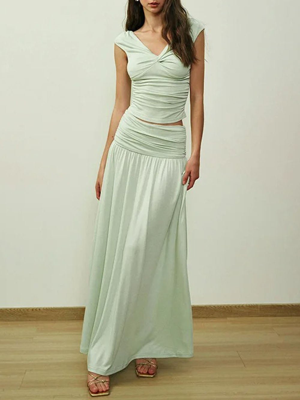Adelyn Sleeveless Top & Skirt Set