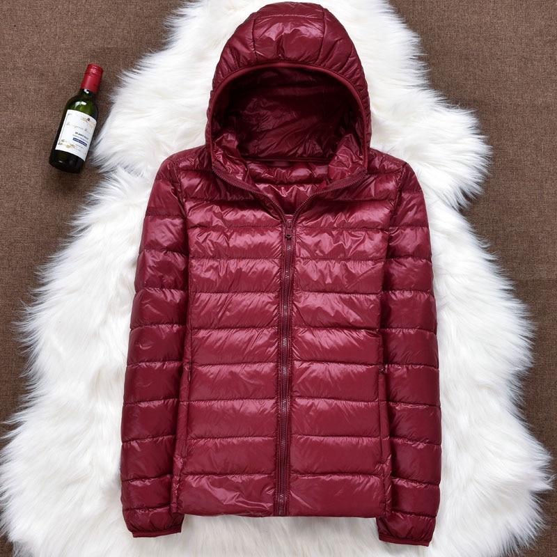 Hooded Zip Front Lightweight Packable Puffer Jacket