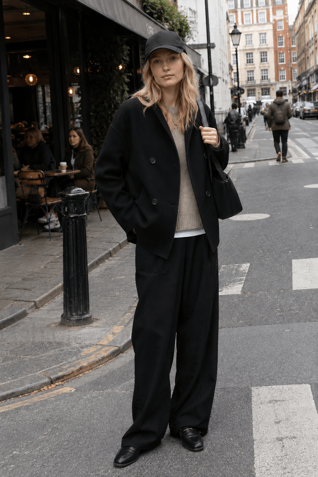 Oversized Charming Button-Down Jacket