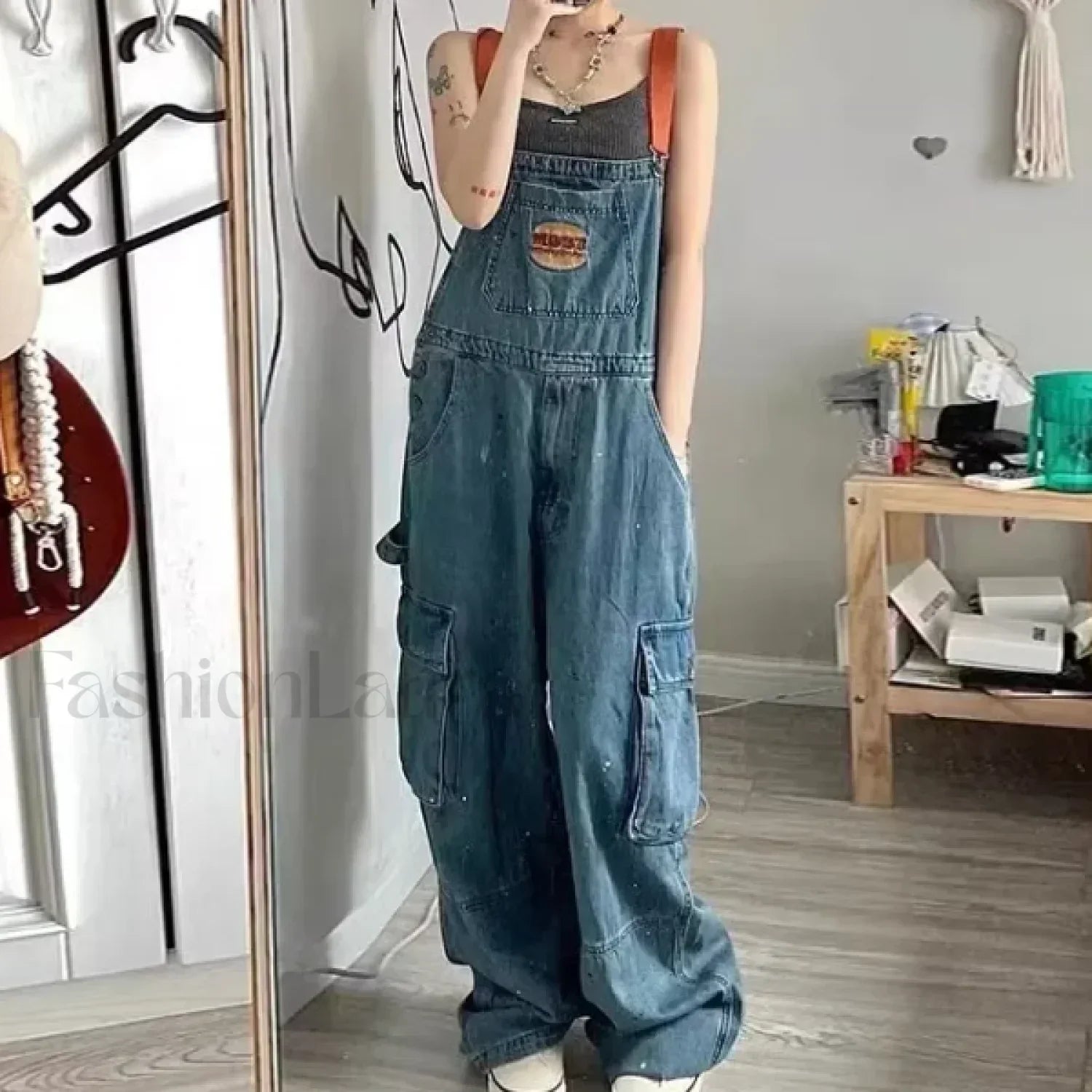 Aesthetic Boyfriend Graceful Denim Overalls