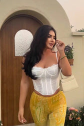 Push Up Lace Trim Sheer Cami Top