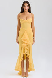 Stretch Mesh V Neck Cami Midi Dress 6