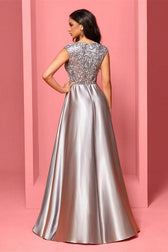 V Neck Sleeveless Mermaid Prom Dress