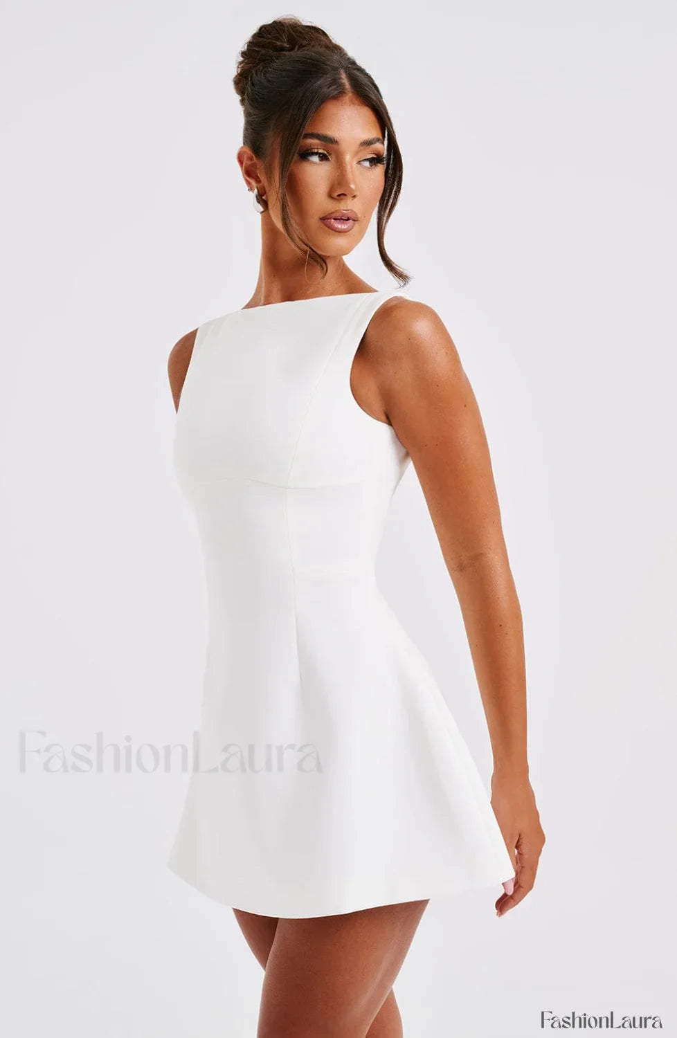 Alana Mini Graceful Dress - Ivory