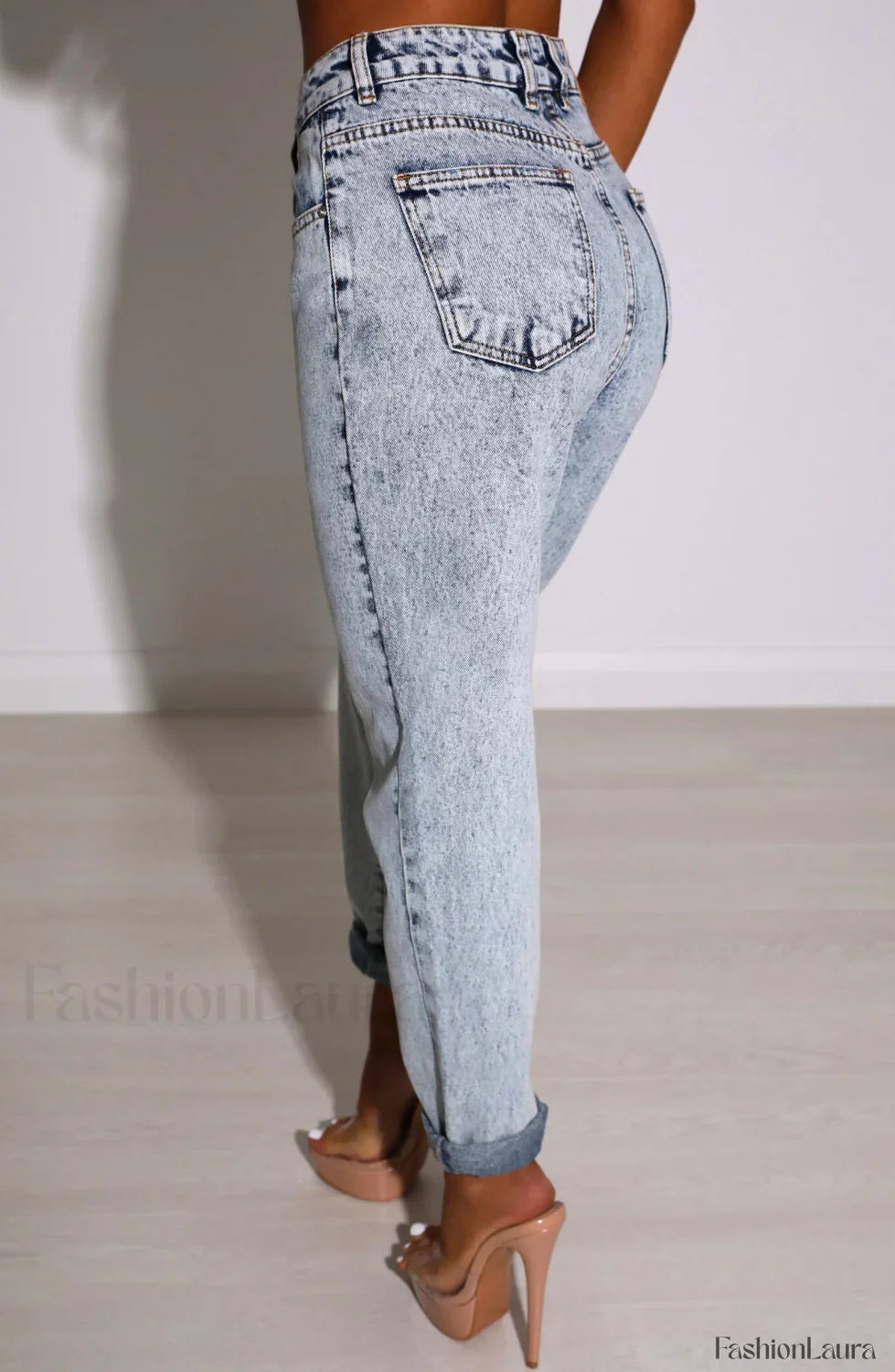 Ali Boyfriend Jeans Trendy - Acid Blue