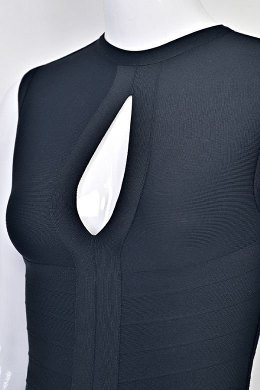 Alora Bandage Mini Dress - Classic Black