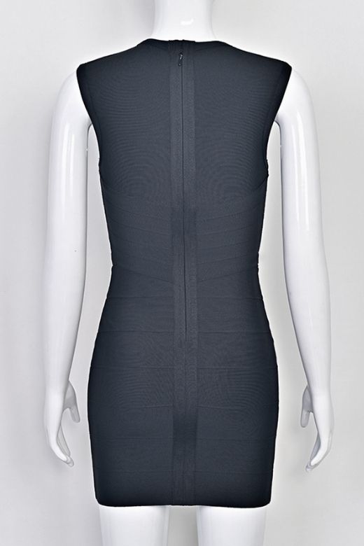 Alora Bandage Mini Dress - Classic Black