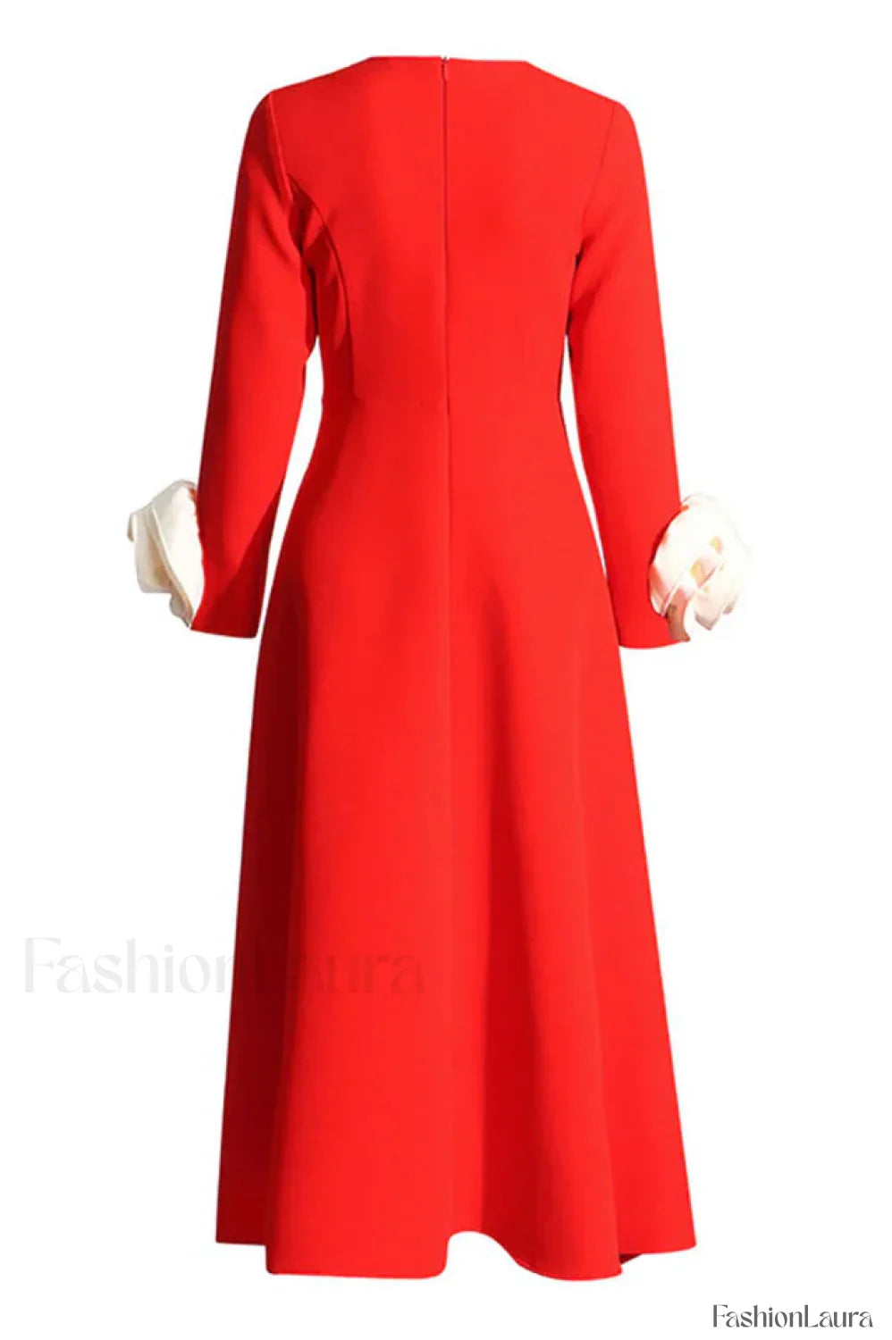 Alyvia Flower Stylish Embellished Midi Dress